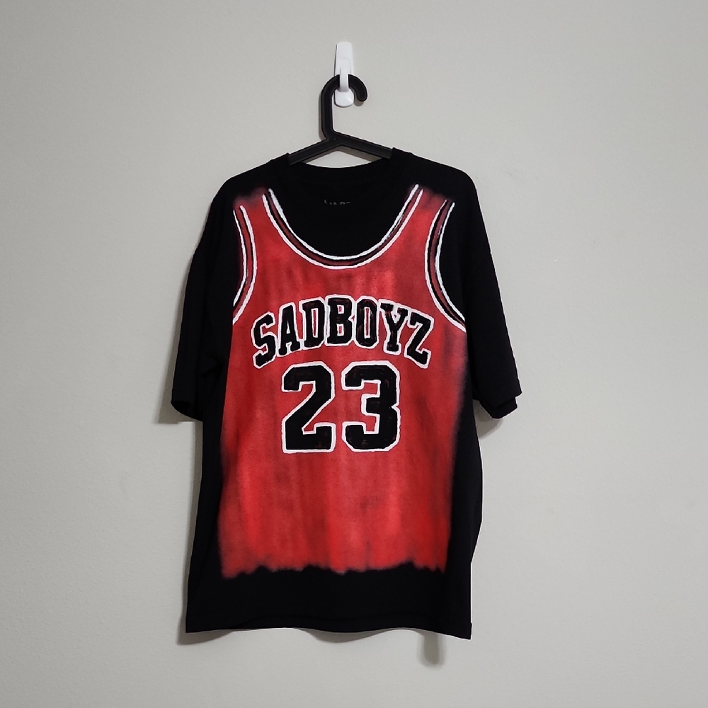 Sad Boyz Comp Jordan Black Tee Men's Size L Large